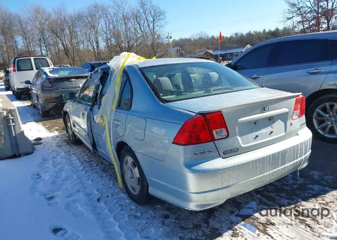 2005 Honda Civic Hybrid из США, поврежденный, VIN JHMES96685S012665